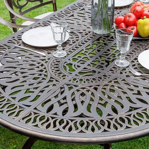 Обеденный комплект Wilhelm Royal Family из алюминия на 8 персон фото 3