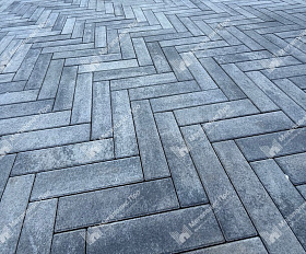 Тротуарная плитка Braer Ригель 320x80x60 мм Colormix Туман