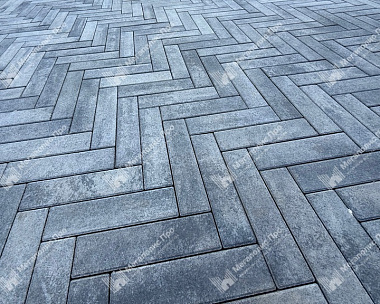 Тротуарная плитка Braer Ригель 320x80x60 мм Colormix Туман