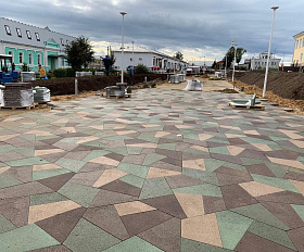 Тротуарная плитка Выбор Оригами Б.4.Фсм.8 80 мм Стандарт Белый