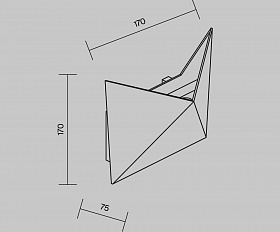 Архитектурная подсветка Beekman 3000К 9Вт IP 54 Maytoni O802WL-L7B цвет Черный