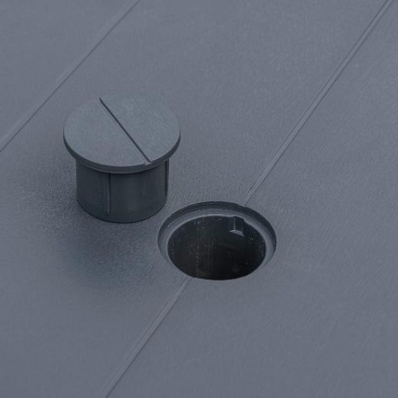 Обеденный стол July Royal Family из пластика, цвет графит фото 4