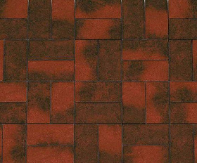 Брусчатка Каменный Век Кирпичик ColorMix 200х100х60 мм. Черно-красный