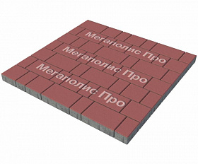 Тротуарная плитка Выбор Старый город 1Ф.6 60 мм. Красный