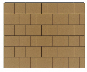 Тротуарная плитка Фабрика Готика Новый Город 240х160х60, 160х160х60, 80х160х60 мм. PROFI Желтый на белом цементе ч/п