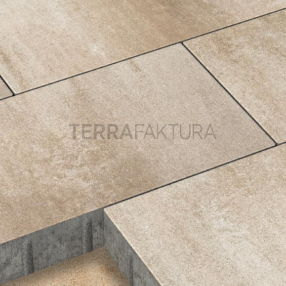 Тротуарная плитка Terrafaktura Урбан 600x300x80 мм Береговая дюна фото 3