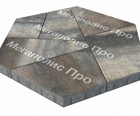 Тротуарная плитка Выбор Оригами Б.4.Фсм.8 80 мм Листопад Гранит Старый замок