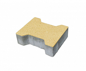 Тротуарная плитка 342 механический завод Катушка 200х165х80 мм, желтый