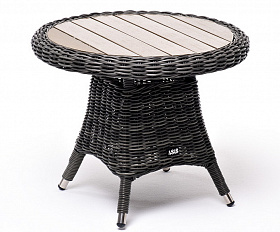 Равенна кофейный стол из искусственного ротанга, цвет графит