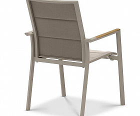 Комплект обеденной мебели Lyon 280B+10P Brafritid бежевый/натуральный, алюминий/тик