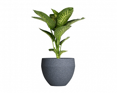 Кашпо Concretika Giro D50х43 Basalt