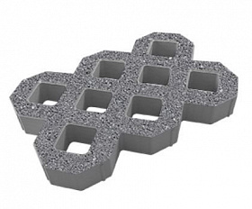 Газонная решетка (Экопарковка) Выбор 400х600х80 мм Серый