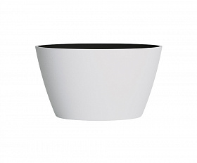 Кашпо Concretika Боул D80H45 Снежный