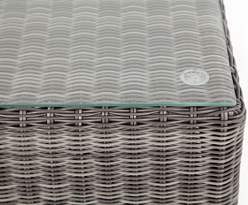 Лунго журнальный столик плетеный, цвет графит