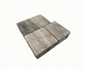 Тротуарная плитка Нобетек Новый город 1НГ6Ф Колормикс №5 Антрацит