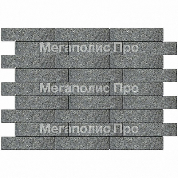 Тротуарная плитка Braer Ригель 2.0 320x80x60 мм Гранит на черном фото 2