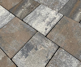 Тротуарная плитка Нобетек Новый город 1НГ6Ф Колормикс №8 Гранит