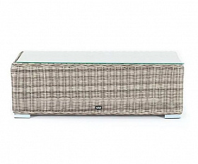 Столик журнальный Боно 4SIS из искусственного ротанга, цвет серый