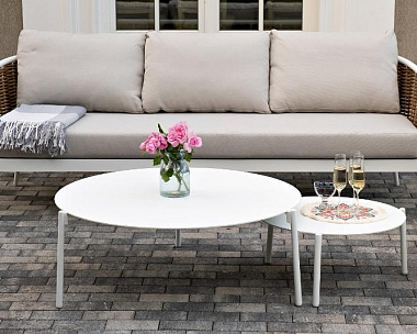 Лаунж-Зона Тоскана 4SIS из искусственного ротанга, цвет соломенный