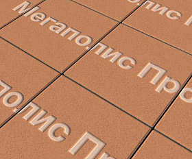 Тротуарные плиты Выбор Квадрум В.1.К.10 300х300х100 мм Стандарт Оранжевый