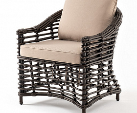 Блисс кресло из искусственного ротанга, цвет бронзовый