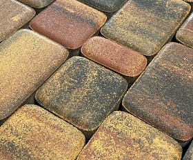 Тротуарная плитка Koldiz Старый город 50 мм Оникс Желтый