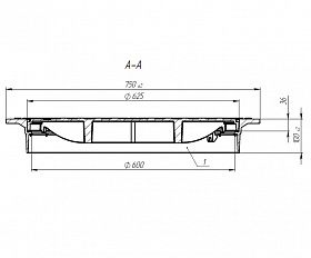 Люк Standartpark в квадратном корпусе Л-60.75.10-ВЧ