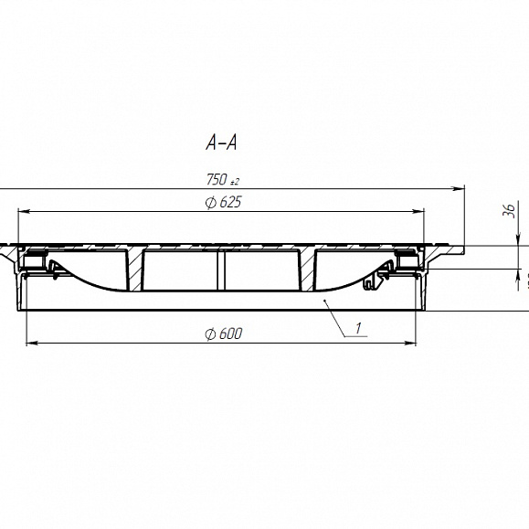 Люк Standartpark в квадратном корпусе Л-60.75.10-ВЧ фото 4