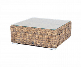 Лунго журнальный столик плетеный (гиацинт), цвет соломенный