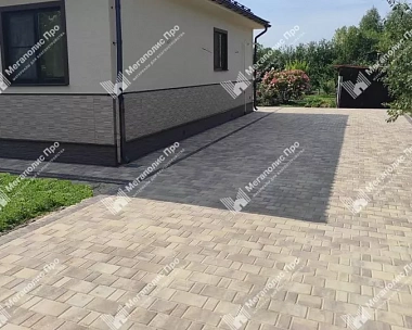 Тротуарная плитка Braer Старый Город Ландхаус 60 мм Colormix Степь