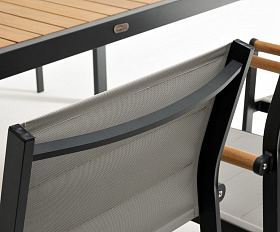 Стул из алюминия MAYA темный графит Joygarden