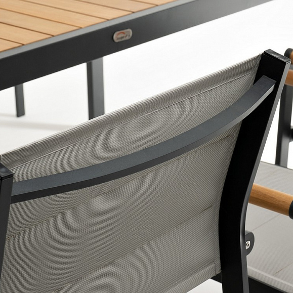 Стул из алюминия MAYA темный графит Joygarden фото 5