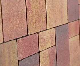 Тротуарная плитка Сиян Бавария П24-6 60 мм ColorMix Мальва