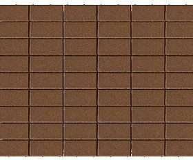 Брусчатка Прямоугольник 200х100х40 мм - Braer коричневый