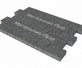 Тротуарная плитка Фабрика Готика Новый Город 60 мм Ильменит FINO