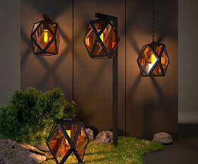 Уличный светильник Elektrostandard Ambra S IP44 35133/S черный