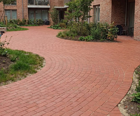 Клинкерная брусчатка ЛСР Лондон R25 200х100х50 мм, красный