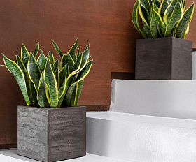 Кашпо Concretika Vase3 D30 H32 Brezent Grey