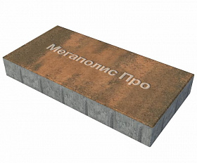 Тротуарная плитка Выбор Прямоугольник Б.5.П.10 600х300х100 мм Листопад Мустанг