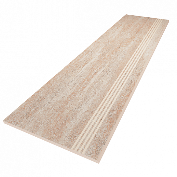 Керамогранитная cтупень Estima JZ02 120x30 см с насечками фото 1