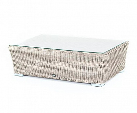 Журнальный столик Капучино 4SIS из искусственного ротанга, цвет бежевый