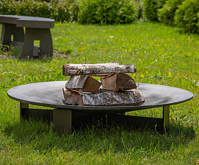 Костровая чаша чугунная Concretika Plato L100, толщина 12 мм