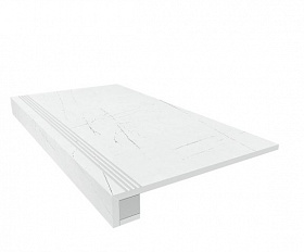 Комплект Керамогранитная ступень Estima VS01 33x120 см с бортиком + Подступенок 14,5х120 см