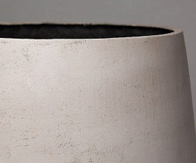 Кашпо Concretika Cone D38 H41 Concrete White