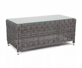 Журнальный столик Кон Панна 4SIS из искусственного ротанга, цвет графит