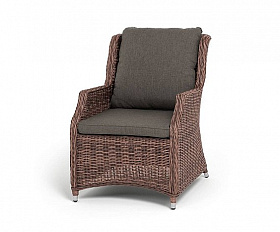 Плетеный Неаполь 4SIS стул из искусственного ротанга, цвет коричневый