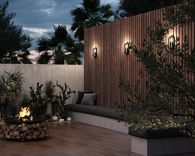 Настенный светильник (бра) Candle Maytoni O449WL-01GF цвет Графит