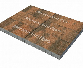 Тротуарная плитка Выбор Прямоугольник Б.5.П.10 600х300х100 мм Листопад Гранит Мустанг