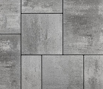 Тротуарная плитка Выбор Грандо Б.9.Фсм.6 60 мм Искусственный камень Шунгит