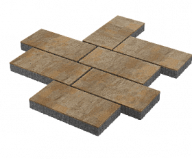 Тротуарная плитка Stellard Патио 80 мм Голден